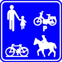 Panneau F99a : chemin réservé